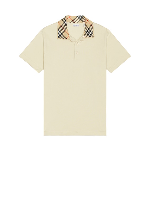 Polo With Check Collar
