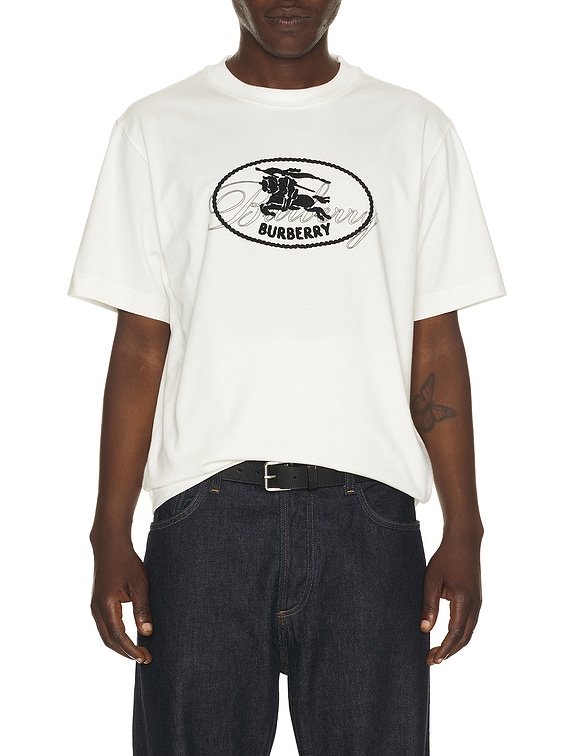Burberry Ryan Script T-Shirt in Chalk | FWRD