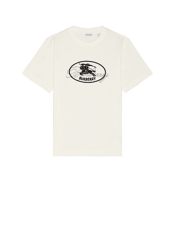 Burberry Ryan Script T-Shirt in Chalk | FWRD