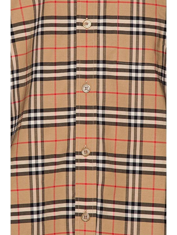 Small Scale Stretch Check Shirt