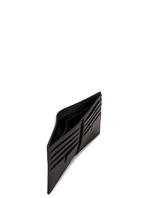 Embossed Checked Leather Wallet in Black - Burberry