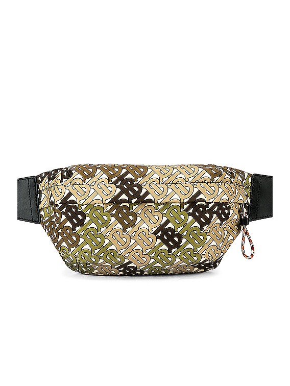 Burberry Sonny Monogram Camo Crossbody Bag in Khaki Green | FWRD