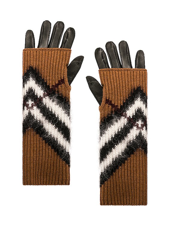 Burberry best sale gloves brown