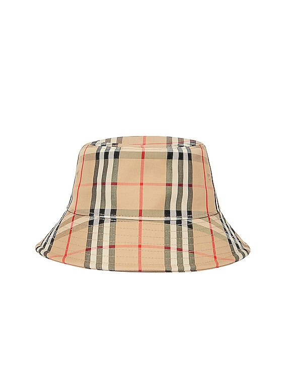 Burberry Checked Bucket Hat Archive Beige