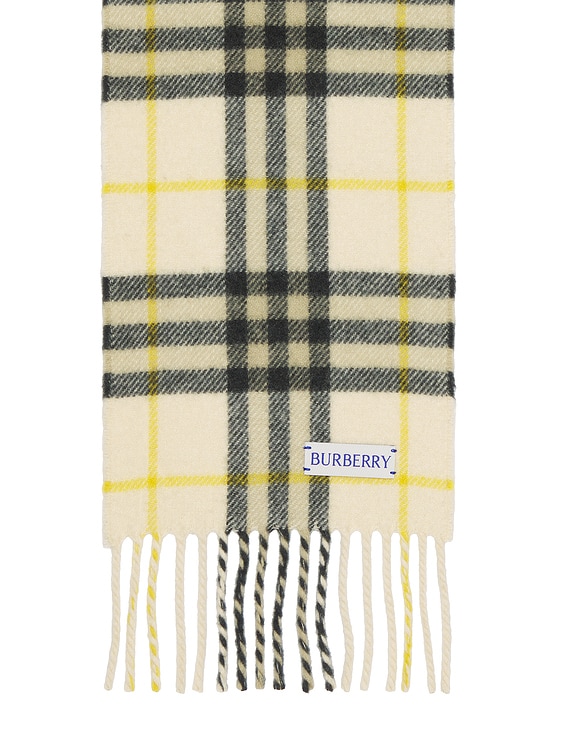 マフラー・ストール Burberry FW25 Embroidered cashmere scarf (8078443 A1189) Burberry - Cashmere scarf black - The Corner
