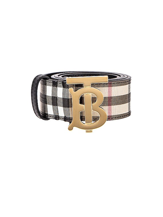 Vintage Check Belt in Beige - Burberry