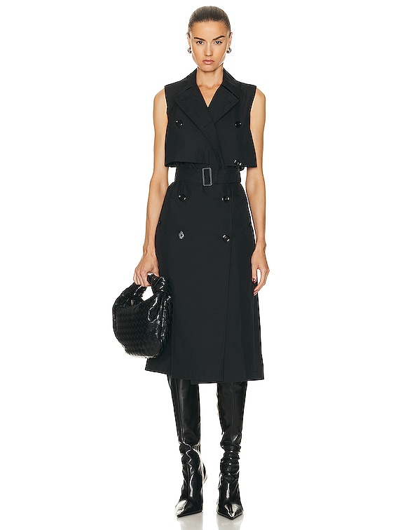 Burberry trench dress clearance black