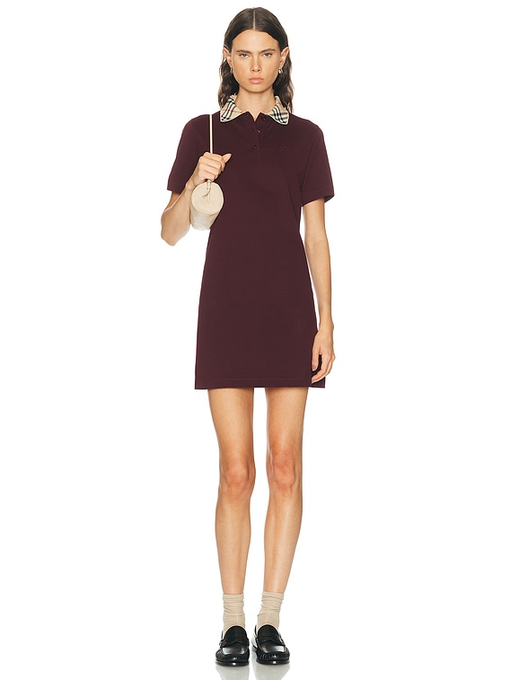 Burberry Iris Mini Dress in Vineyard Red | FWRD