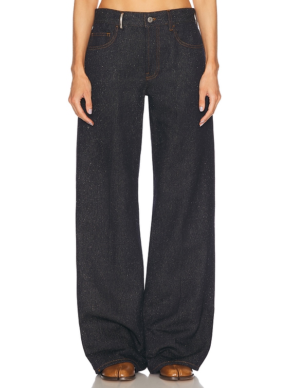 デニム・ジーパン Burberry High-Waisted Straight Jeans Straight jeans in blue - Burberry | Mytheresa