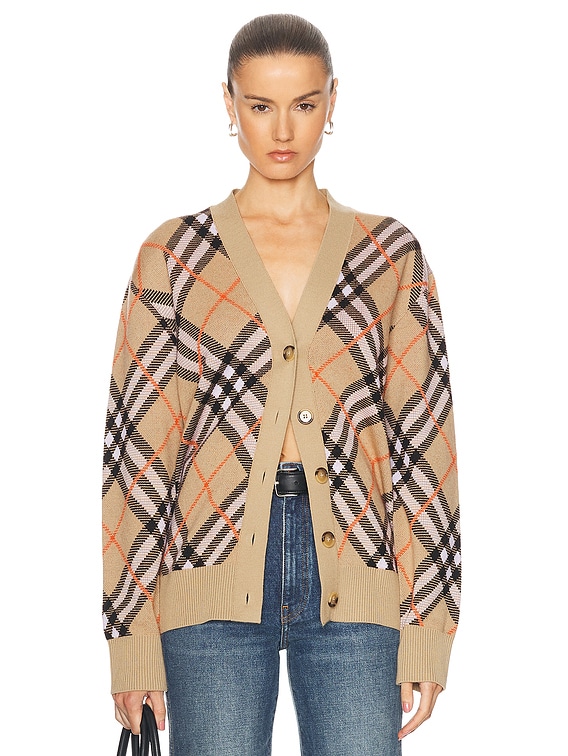 Burberry long cardigan hotsell