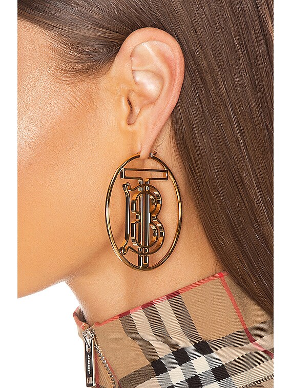 burberry hoop earrings