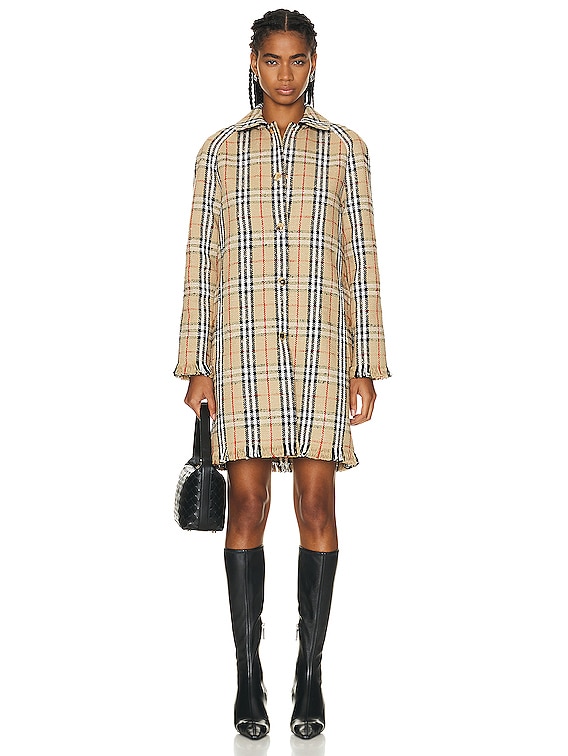 Livlig Ultimate jage Burberry Car Coat in Archive Beige Check | FWRD