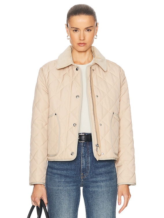 Burberry Lanford Jacket in Soft Fawn | FWRD