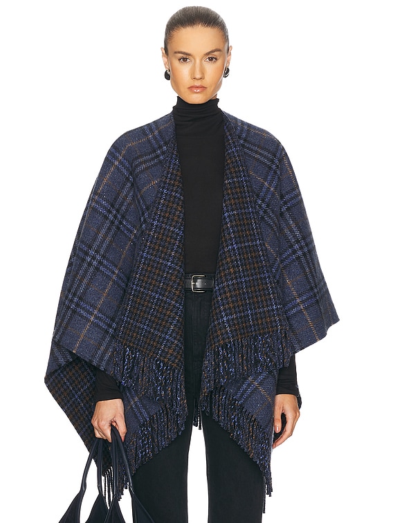 Burberry Charlotte Cape in Midnight | FWRD