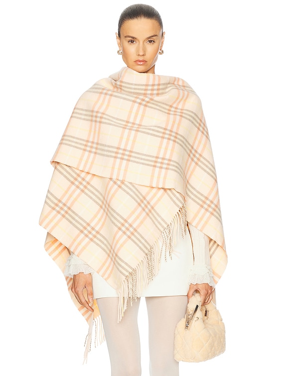 Burberry Charlotte Cape in Teacup | FWRD