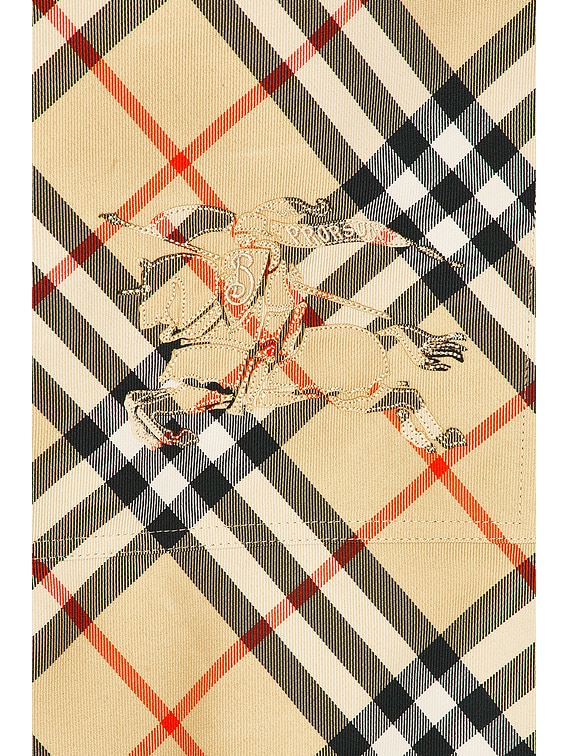 Burberry Check Cady Cape in Sand Ip Check | FWRD