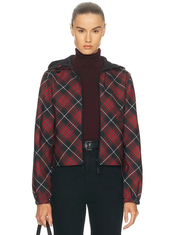 BURBERRYチェック Burberry Salisbury Check Coat in Poppy IP Check | FWRD