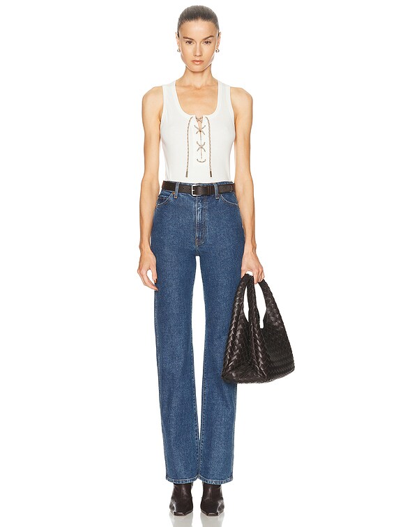 Burberry Cleo Tank Top in Chalk | FWRD