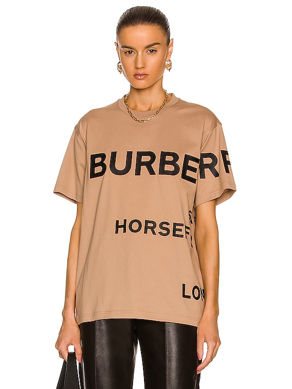 Burberry Carrick HFH Road T-Shirt in Camel | FWRD