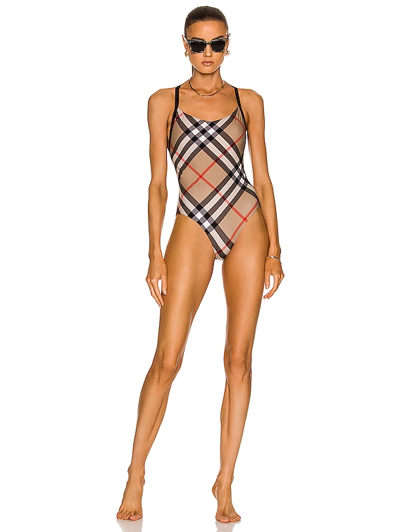 Burberry Alagnon Swimsuit in Archive Beige IP Check | FWRD