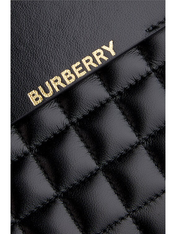 BURBERRY London Leather Pouch (Black) Made in Italy