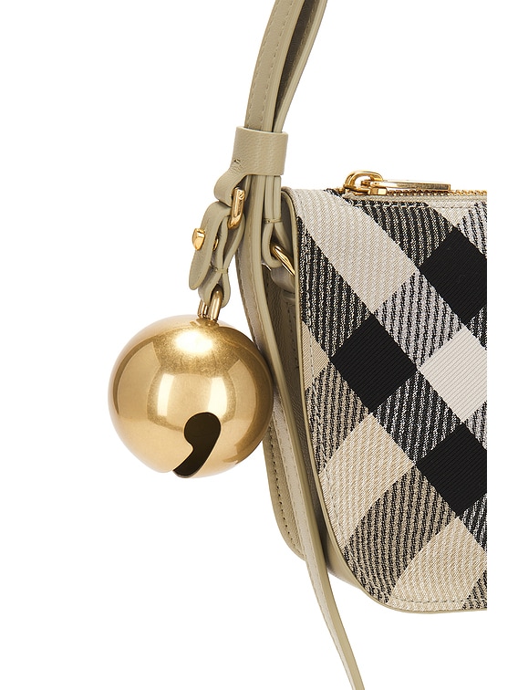 Burberry Mini Shield Sling Bag in Lichen | FWRD