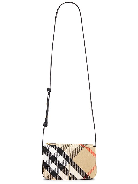 Burberry Small Snip Crossbody Bag in Sand IP Check | FWRD
