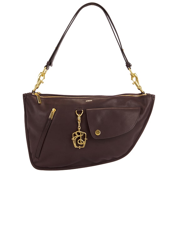 Burberry Medium Shield Twin Bag in Berry | FWRD
