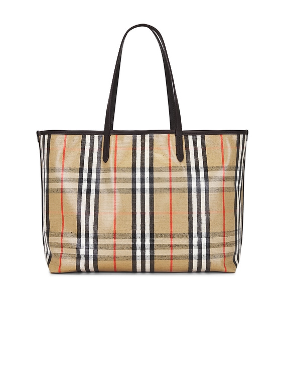 Burberry Highlands Medium Tote Bag in Sand | FWRD Burberry Highlands Medium Tote Bag in Sand | FWRD