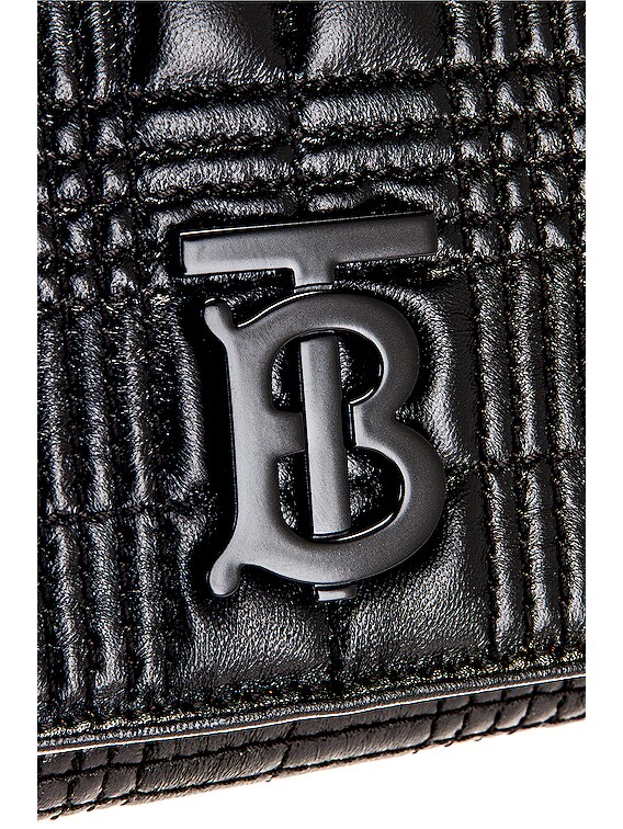 Burberry Hannah Quilted Check Bag in Black | FWRD