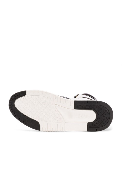 Buscemi 150MM Leather Sneakers in White Black FWRD