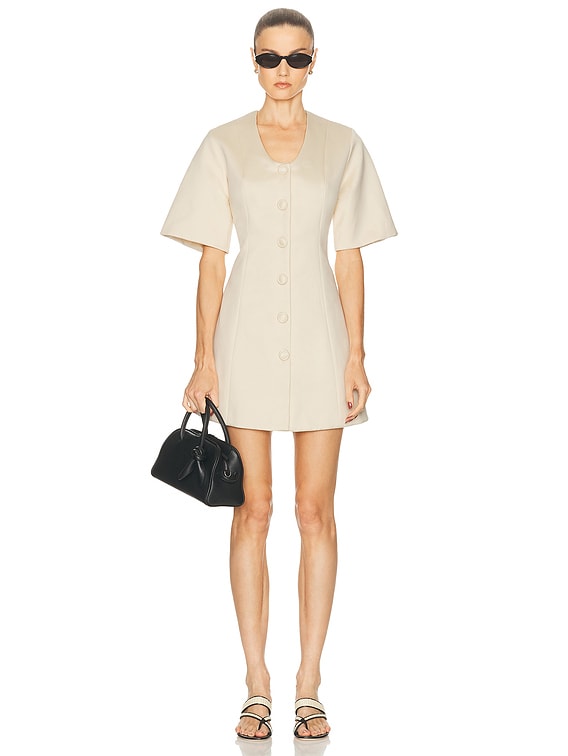 By Malene Birger Josephine Dress in Pearl | FWRD