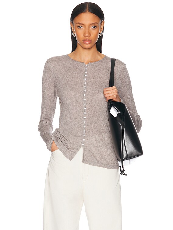 定番 By Malene Birger Janes Top in Fossil | FWRD トップス