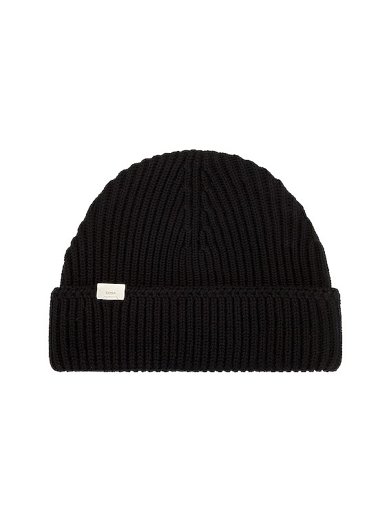 C2H4 Knitting Beanie in Black FWRD