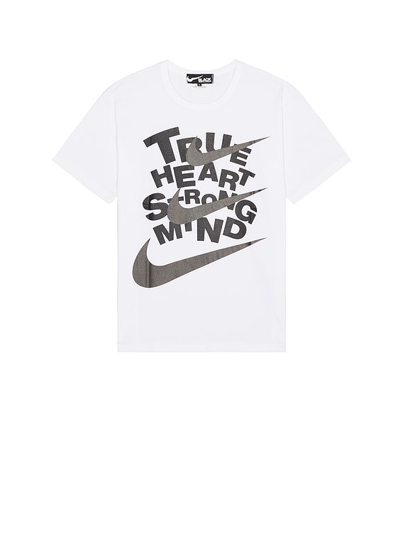COMME des GARCONS BLACK x Nike Tee in White | FWRD