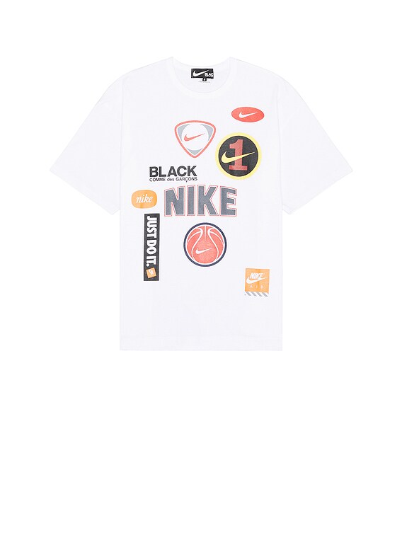 Black Comme des GarçonsのNikeエディション ブラック Tシャツが