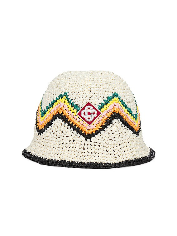 Chapeau d’ O Casablanca Raffia Crocet Casablanca Raffia Crochet Hat in White | FWRD
