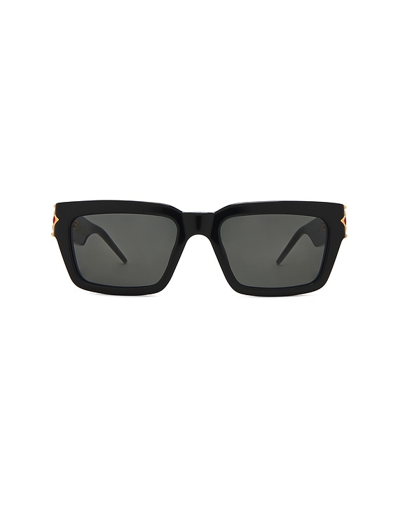 Gold Plated Monogram Plaque Sunglasses