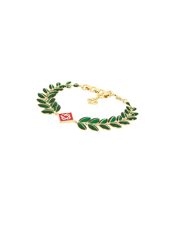 ブレスレット Laurel Leaf Bracelet - Casablanca - Gold - Gold Casablanca Laurel Leaf Bracelet | Gold | FARFETCH ID