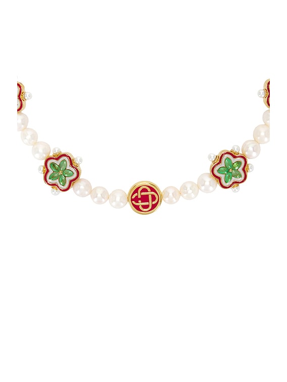 関税送料込【CASABLANCA】ショート Gradient Flower ネックレス Casablanca - Gradient Flower Short Necklace | HBX - Globally