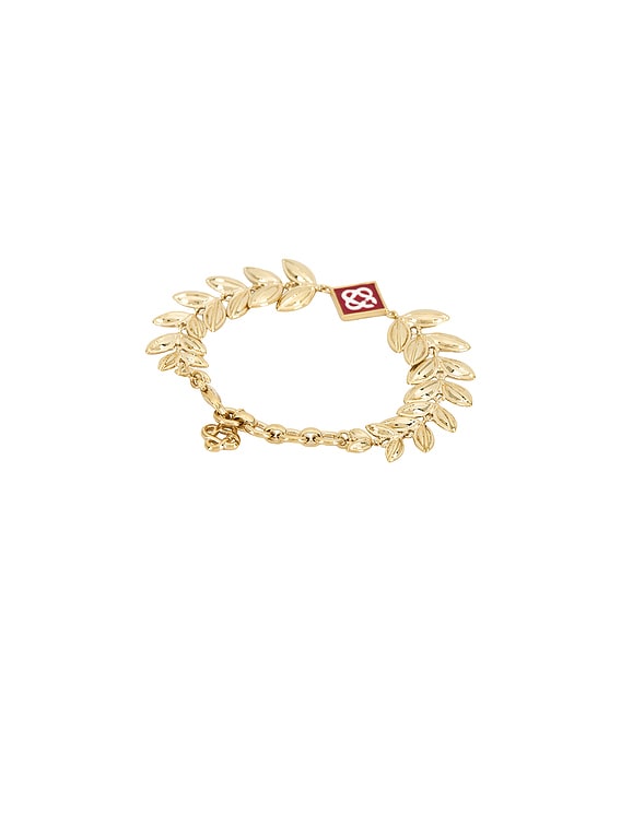 アクセサリー CASABLANCA LAUREL LEAF BRACELET Casablanca Laurel Leaf Bracelet - Gold - APS25-JW-254-01