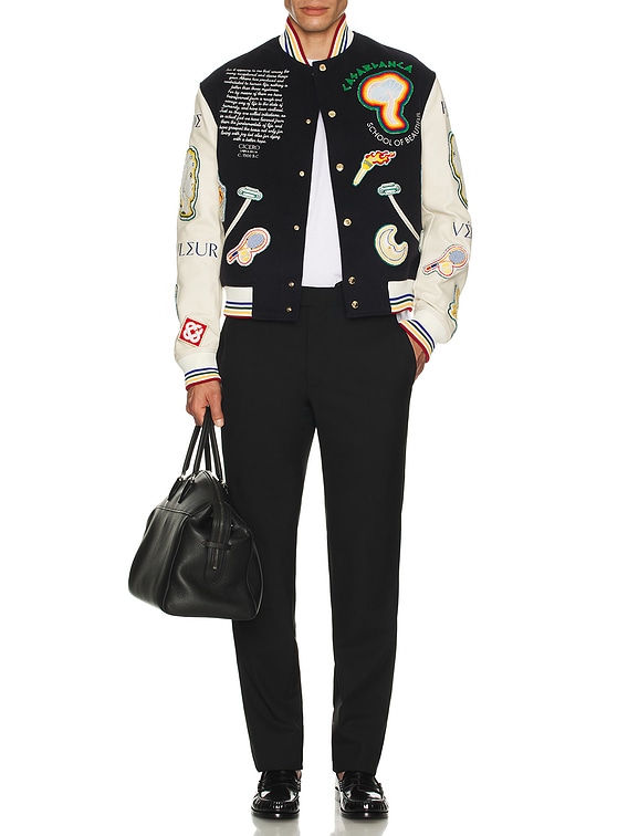 Patchwork Bomber Jacket