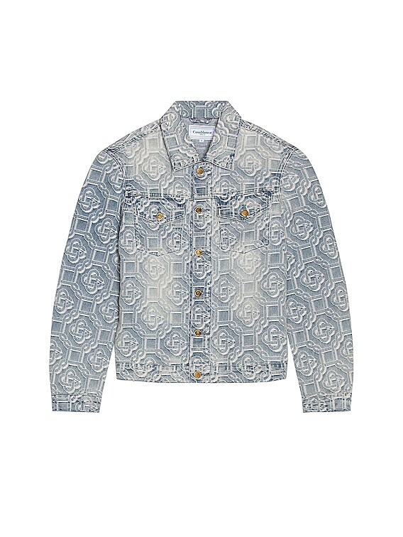 Casablanca logo-jacquard Denim Jacket - Farfetch