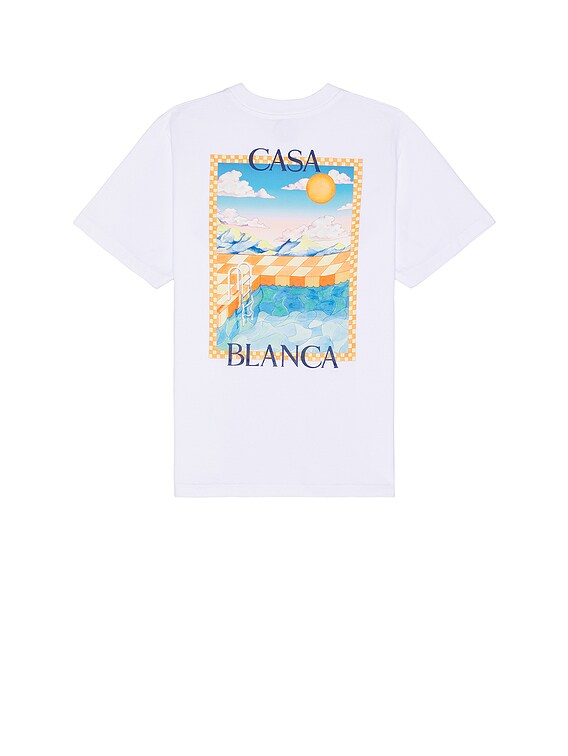 Tシャツ・カットソー Casablanca 'Surreal pool' shirt (MS25SH00307 SURREALPOOL) Casablanca Surreal Pool T-shirt | White | FARFETCH
