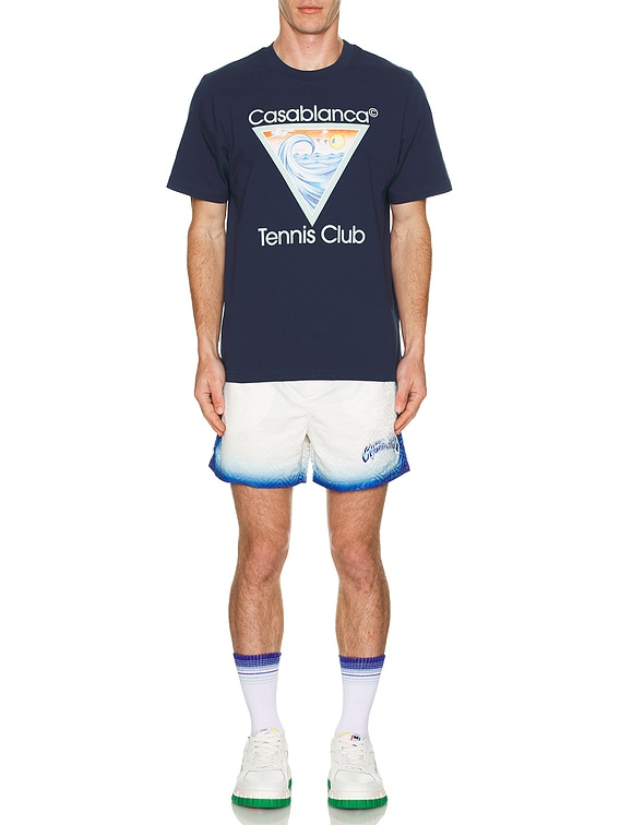 Tシャツ・カットソー Casablanca TENNIS CLUB ICON\nPRINTED T-SHIRT Casablanca Tennis Club Icon T-Shirt 'White' — Kick Game