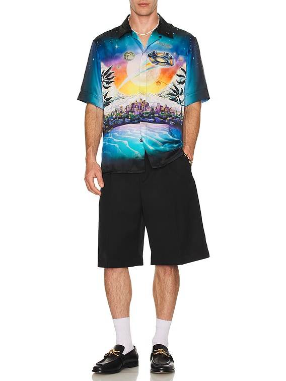 Short Sleeve Cuban Collar Shirt