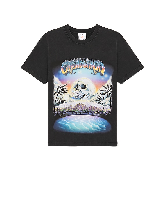 【関送無料】 Casablanca Premonition hotfix printed Tシャツ Casablanca La Premonition Hotfix Printed T-Shirt in La