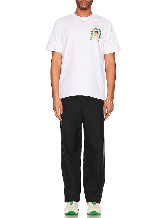 【CASABLANCA】ダイヤモンド コラム Tシャツ White 関税送料込 日産オンラインショップ：BASIC Tシャツ ホワイト