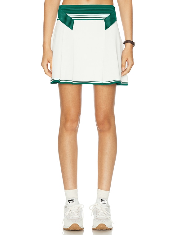 Casablanca Mini Skirt in White | FWRD