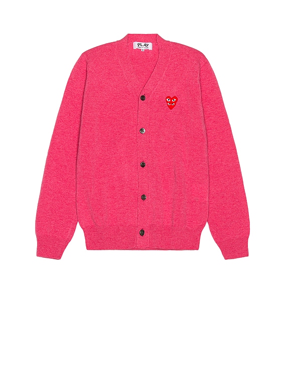 COMME des GARCONS PLAY Cardigan in Pink | FWRD